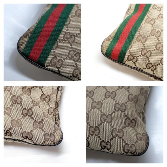 Authentic Gucci Sherry Line Brown Canvas Shoulder Bag mn514-113025 - Picture 10 of 16